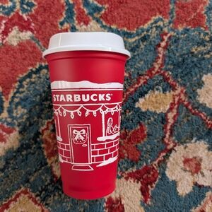 Starbucks Red and White Holiday Cup